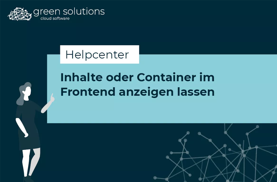 Inhaltscontainer im Frontend anzeigen lassen