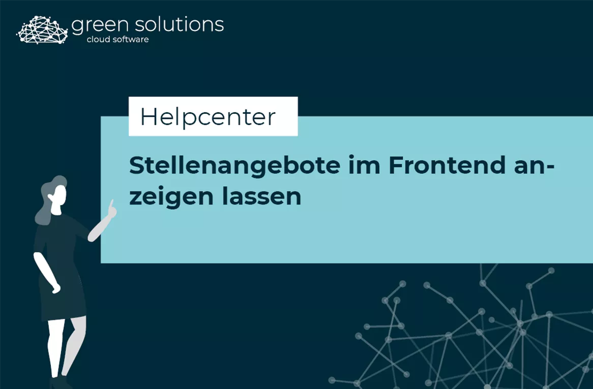 So lässt du deine Stellenangebote im Frontend anzeigen