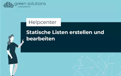 Statische Listen erstellen und bearbeiten