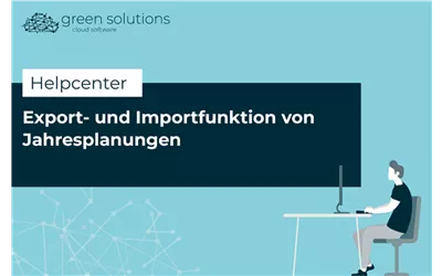 Export- und Importfunktion von Jahresplanungen