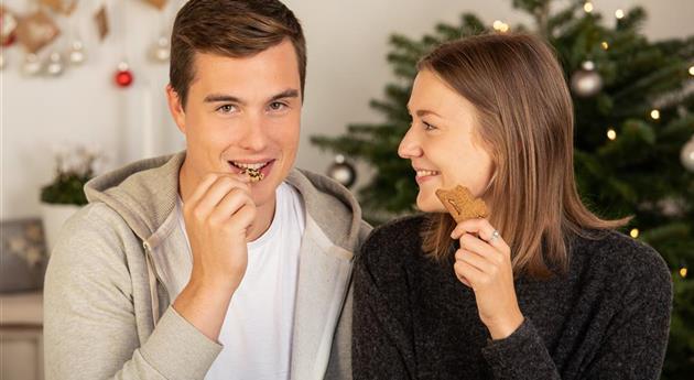 Adventskranz - Keks probieren