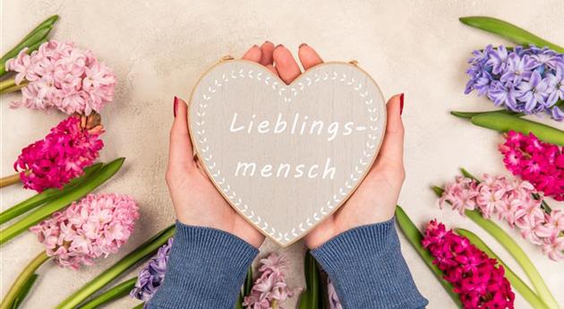 Valentinstag - Herz und Hyazinthen