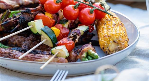 Grillen im Garten - Tischdeko