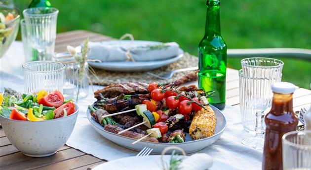 Grillen im Garten - Tischdeko